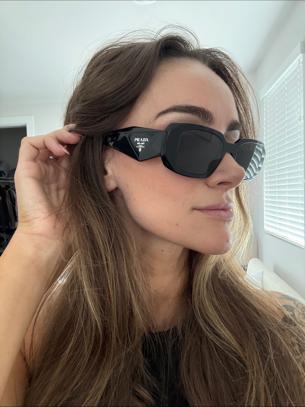 NWOT Prada Black Sunglasses - Picture 2 of 6